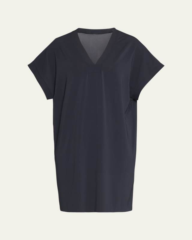 Tali V-Neck Short-Sleeve Coverup Tunic